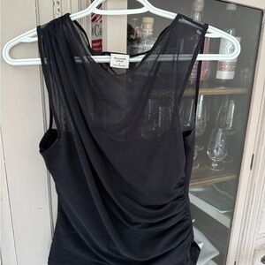 Abercrombie & Fitch Black Mesh Top